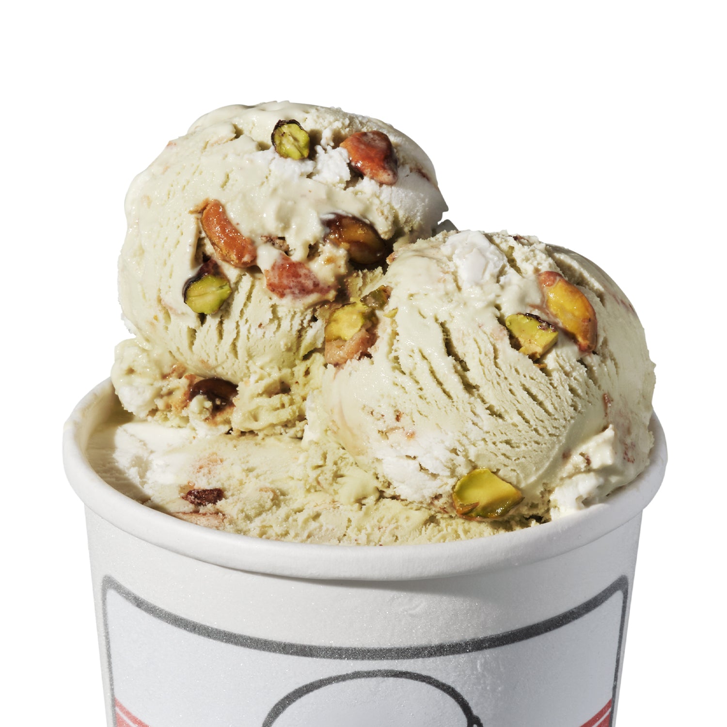 Alternative view of Pistachio and Ricotta Cannoli