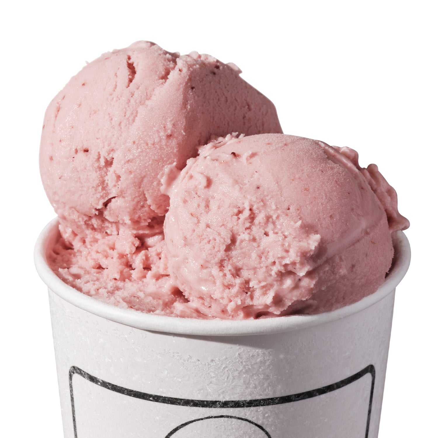 Alternative view of Strawberry and Coconut Water Sherbet (v)
